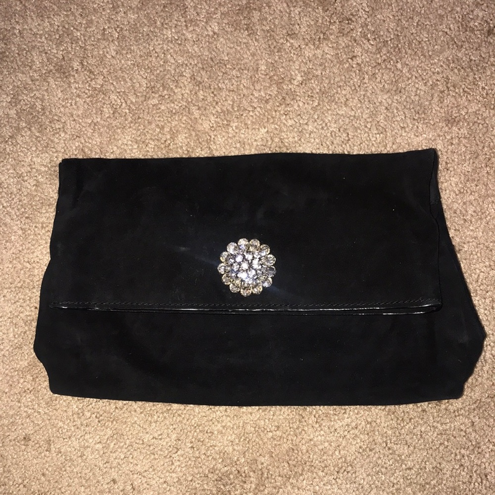 Ann Taylor suede clutch